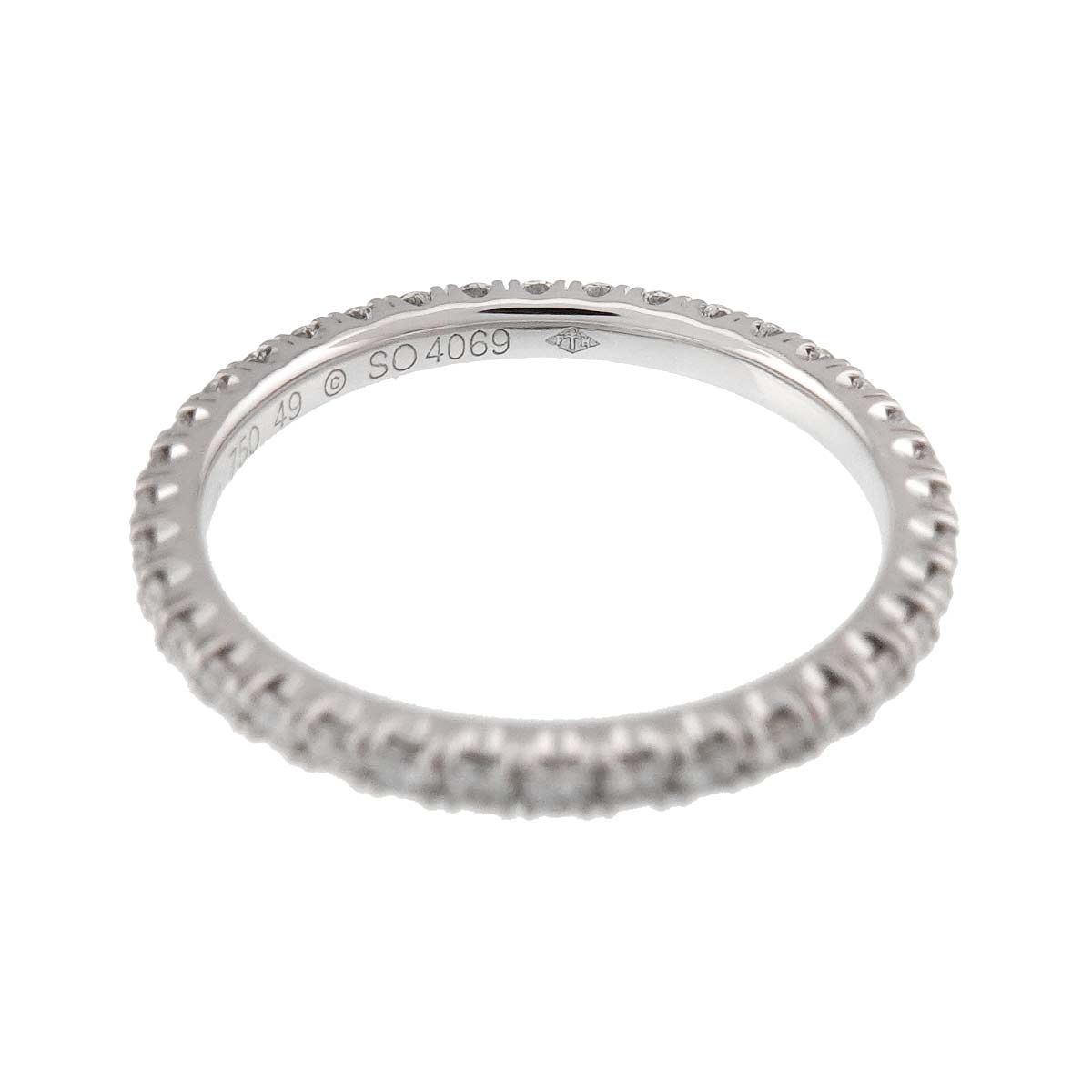 ETINCELLE Full Diamond Ring 18K WG 750 size49 4.75-5(US)