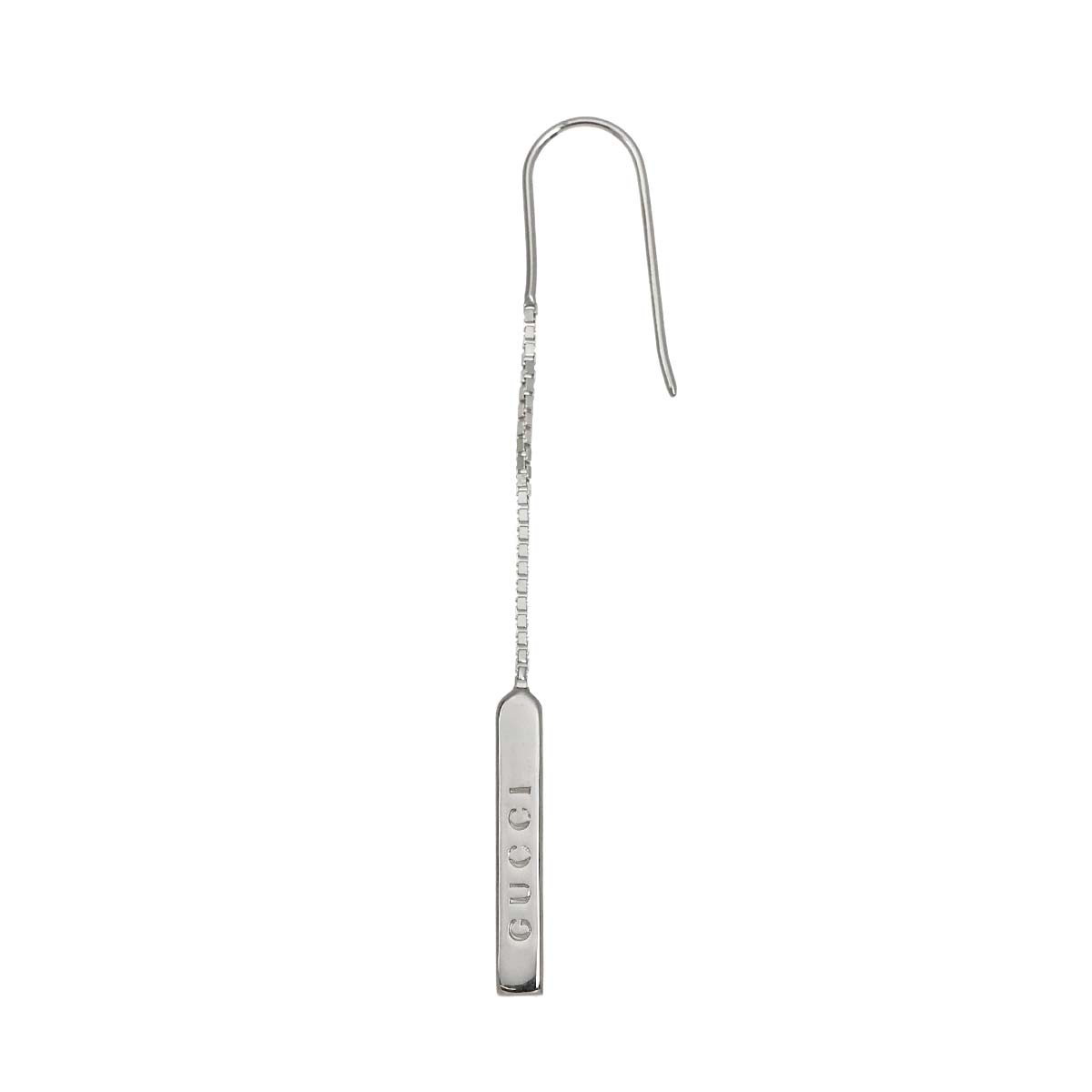 Lariat Earring Pierced 18K White Gold 750 One Piece only