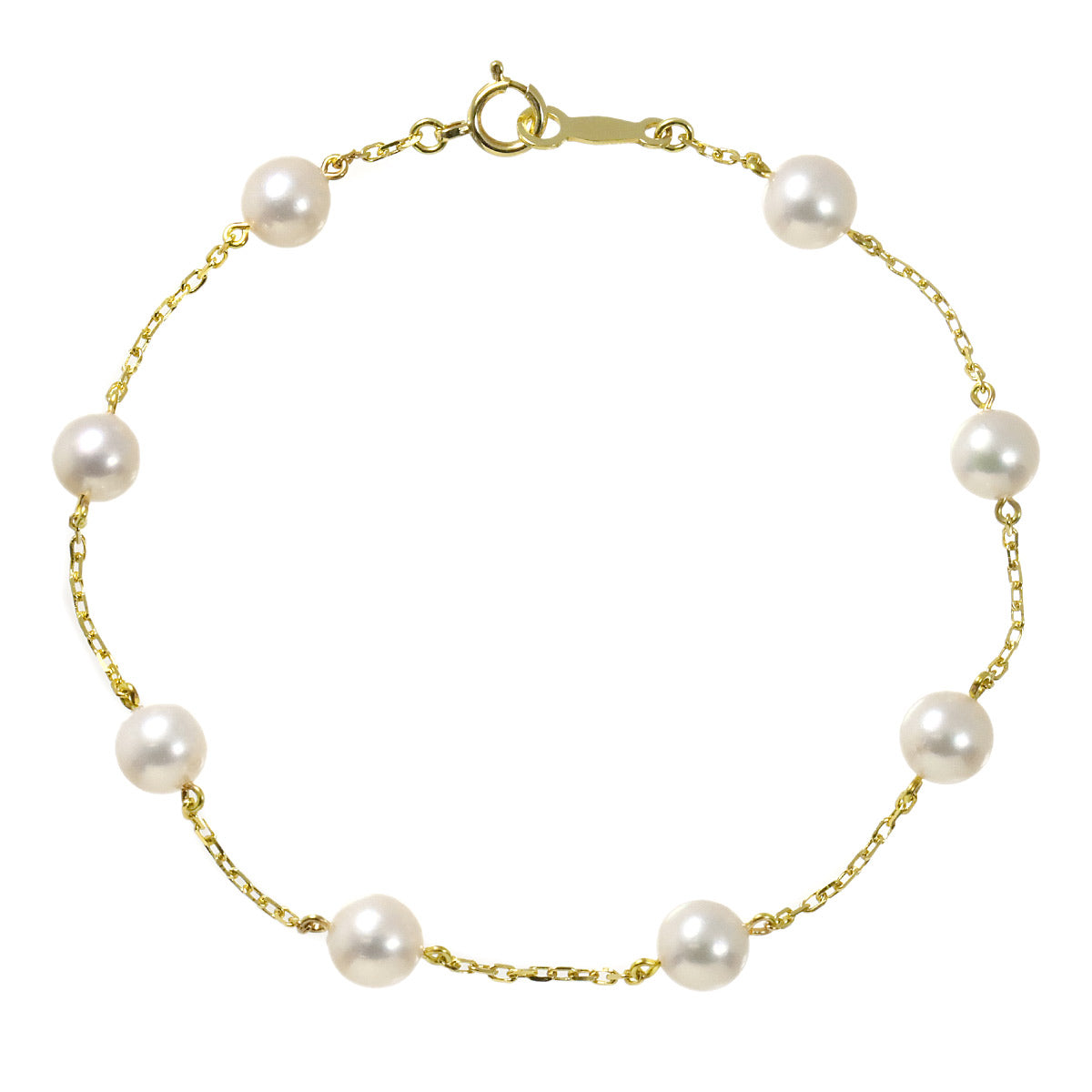 Akoya Pearl 5.8-5.5mm Bracelet 18K YG 750