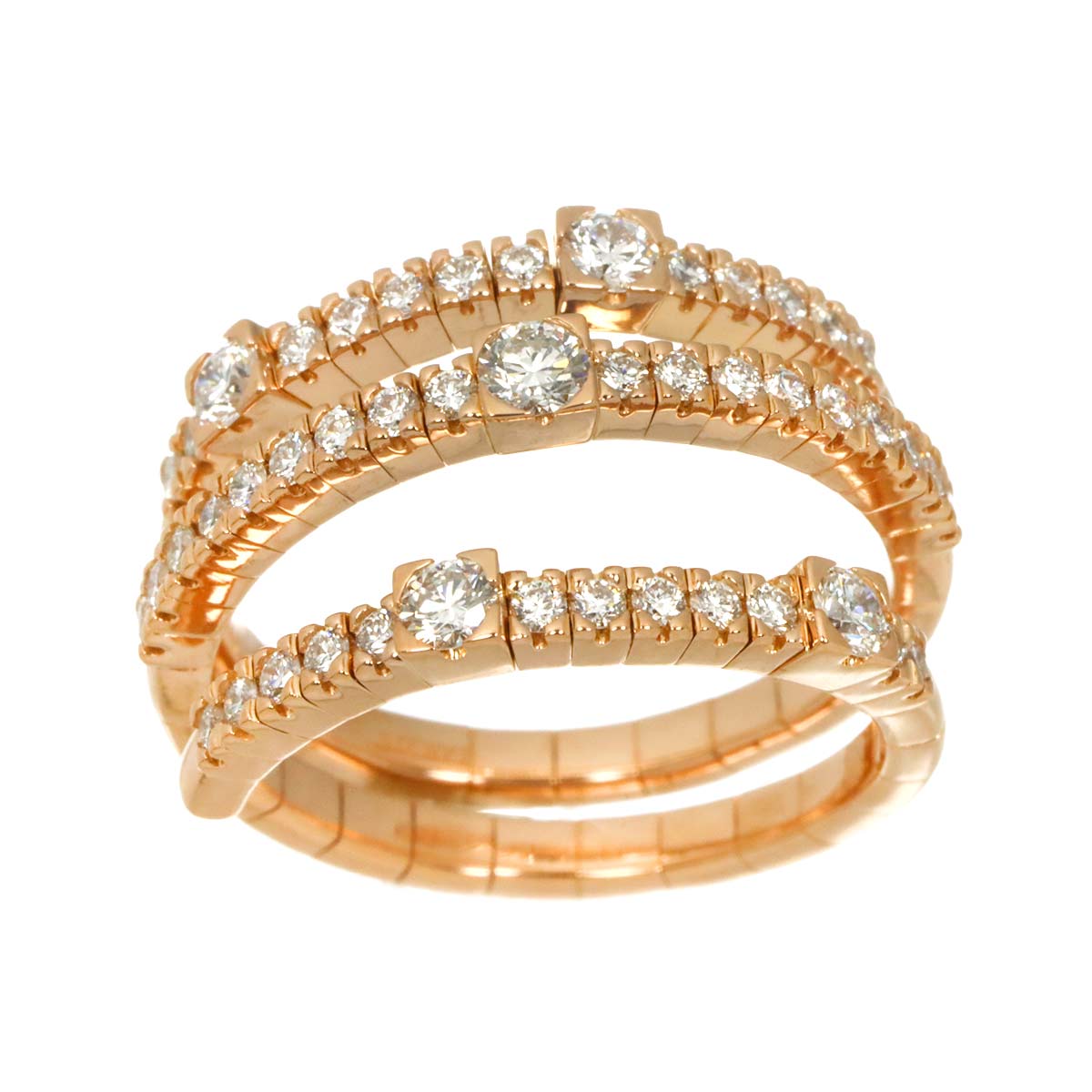 notte di san lorenzo Diamond Ring 18K PG 750 size7.25(US)