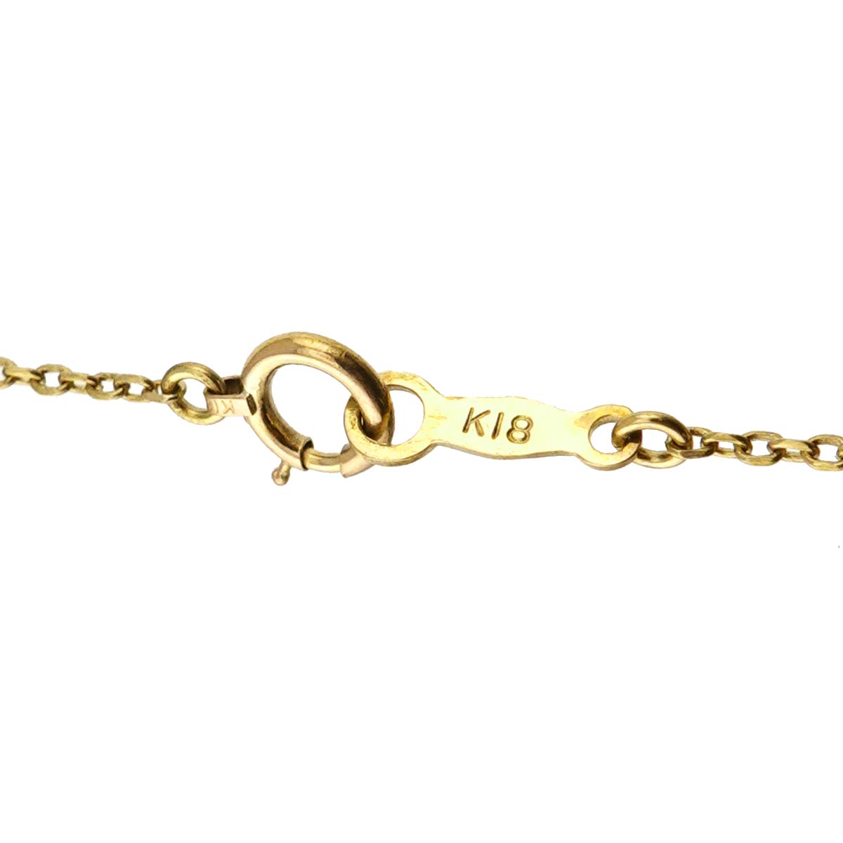 Akoya Pearl 4.3-4.1mm Enamel Necklace 18K YG 750