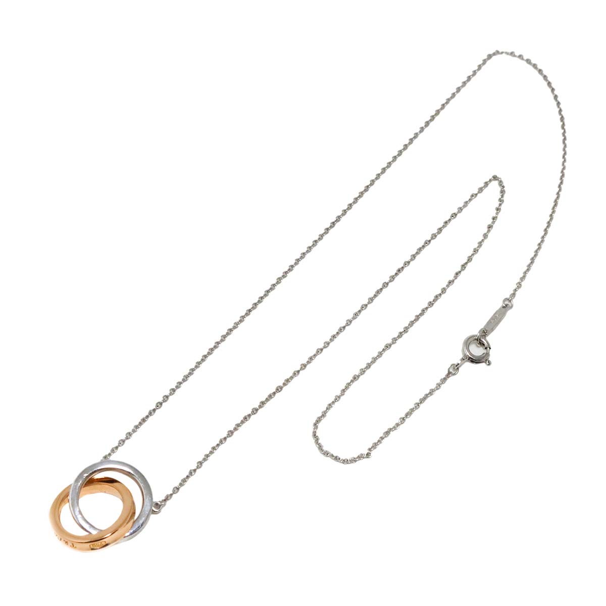1837 Interlocking Necklace SV 18K PG 750