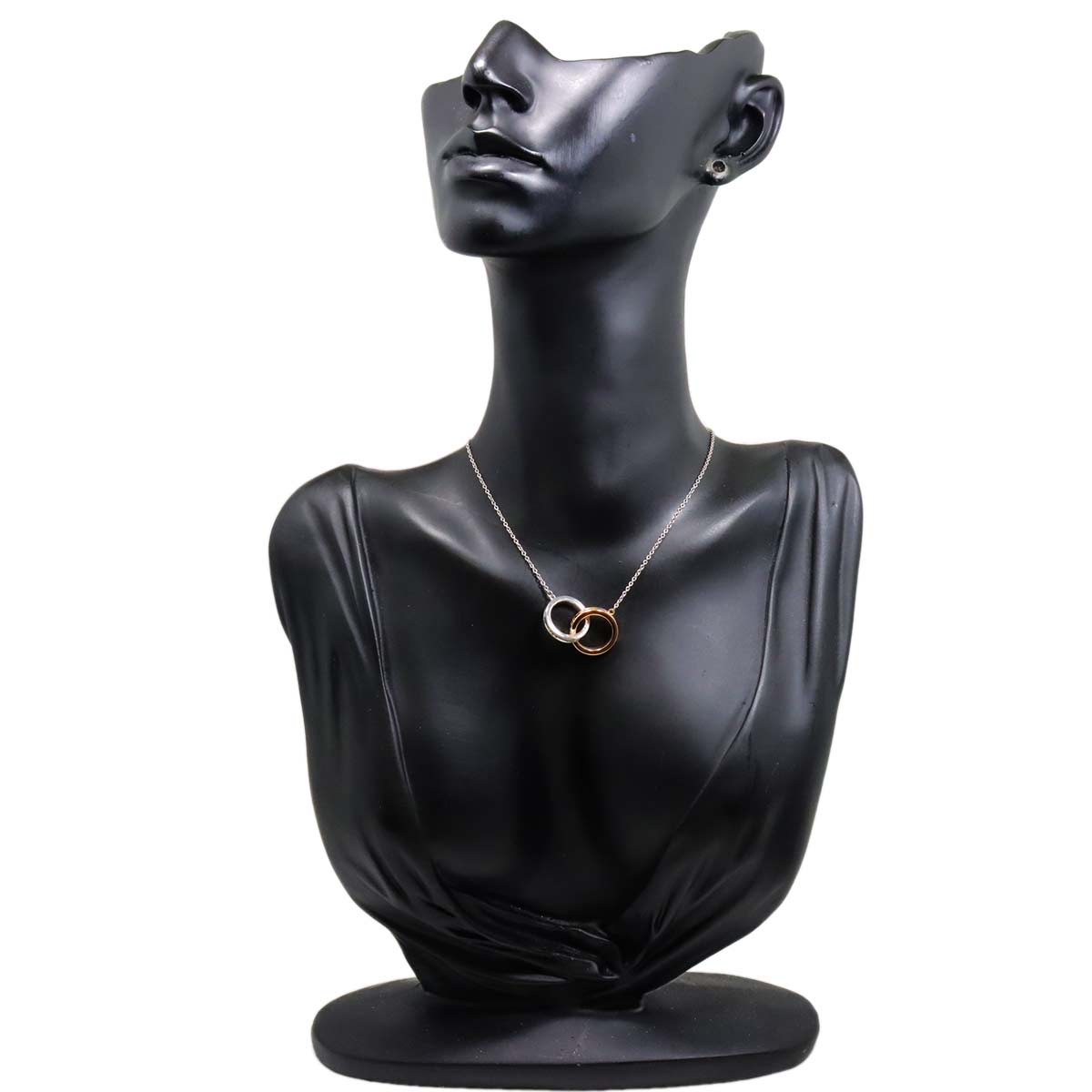 1837 Interlocking Necklace SV 18K PG 750
