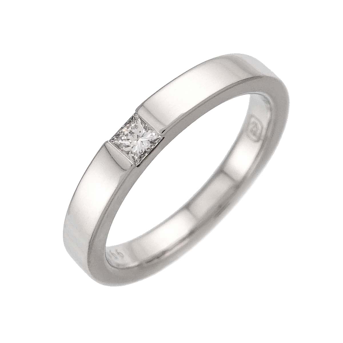 Traffic Diamond Ring Pt Platinum size4(US)