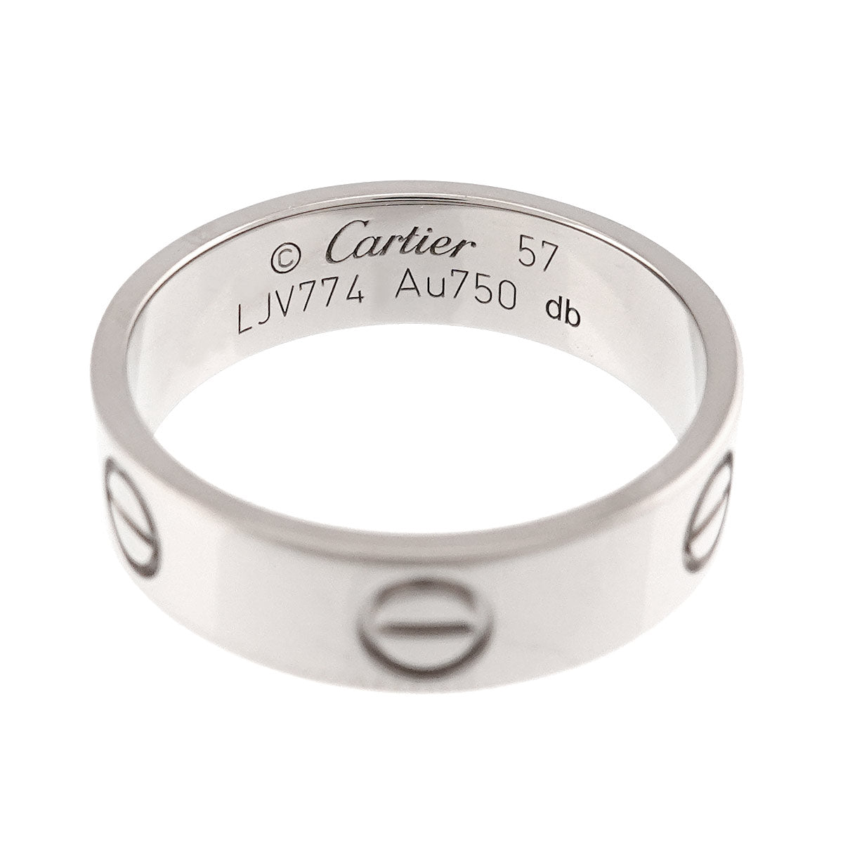 Love Classic Ring 18K White Gold 750 size57 7.5-7.75(US)