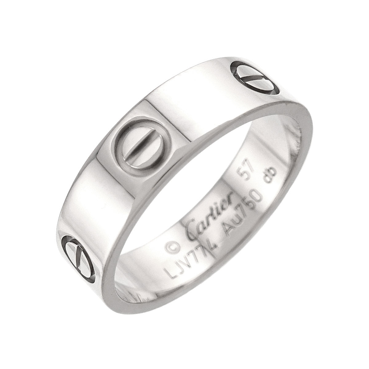 Love Classic Ring 18K White Gold 750 size57 7.5-7.75(US)