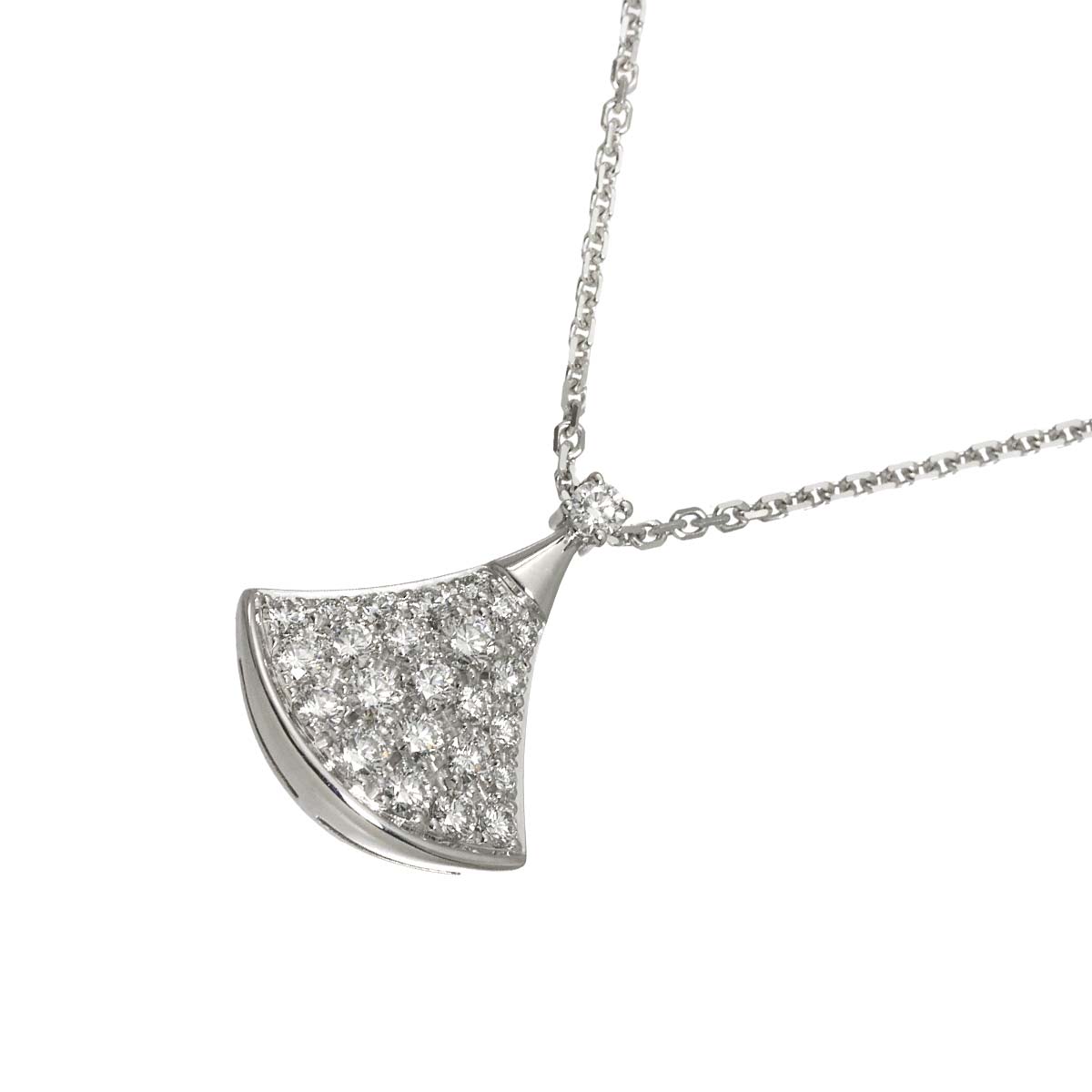 Diva Dream Diamond Necklace 18K White Gold 750
