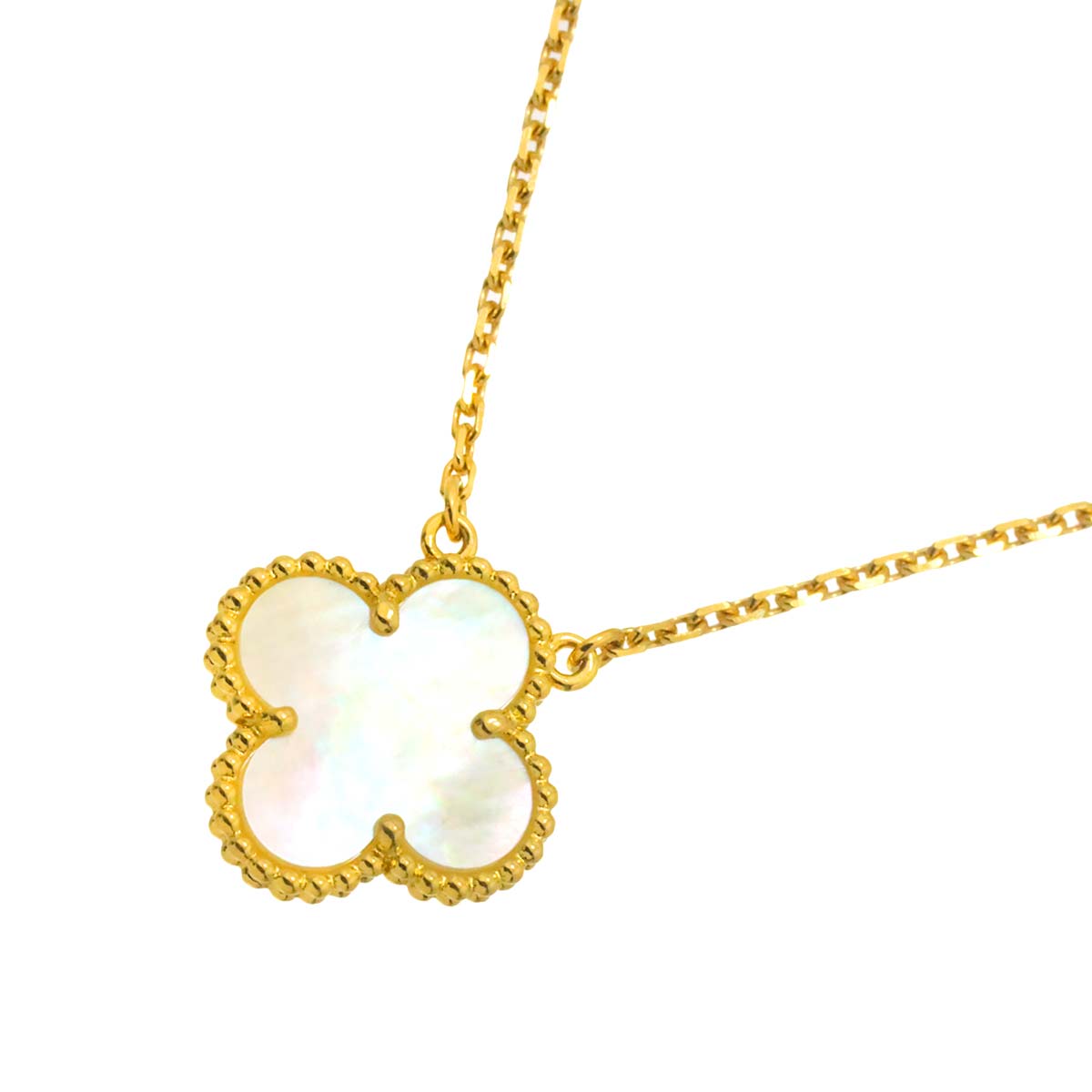 Vintage Alhambra MOP Necklace 18K YG 750