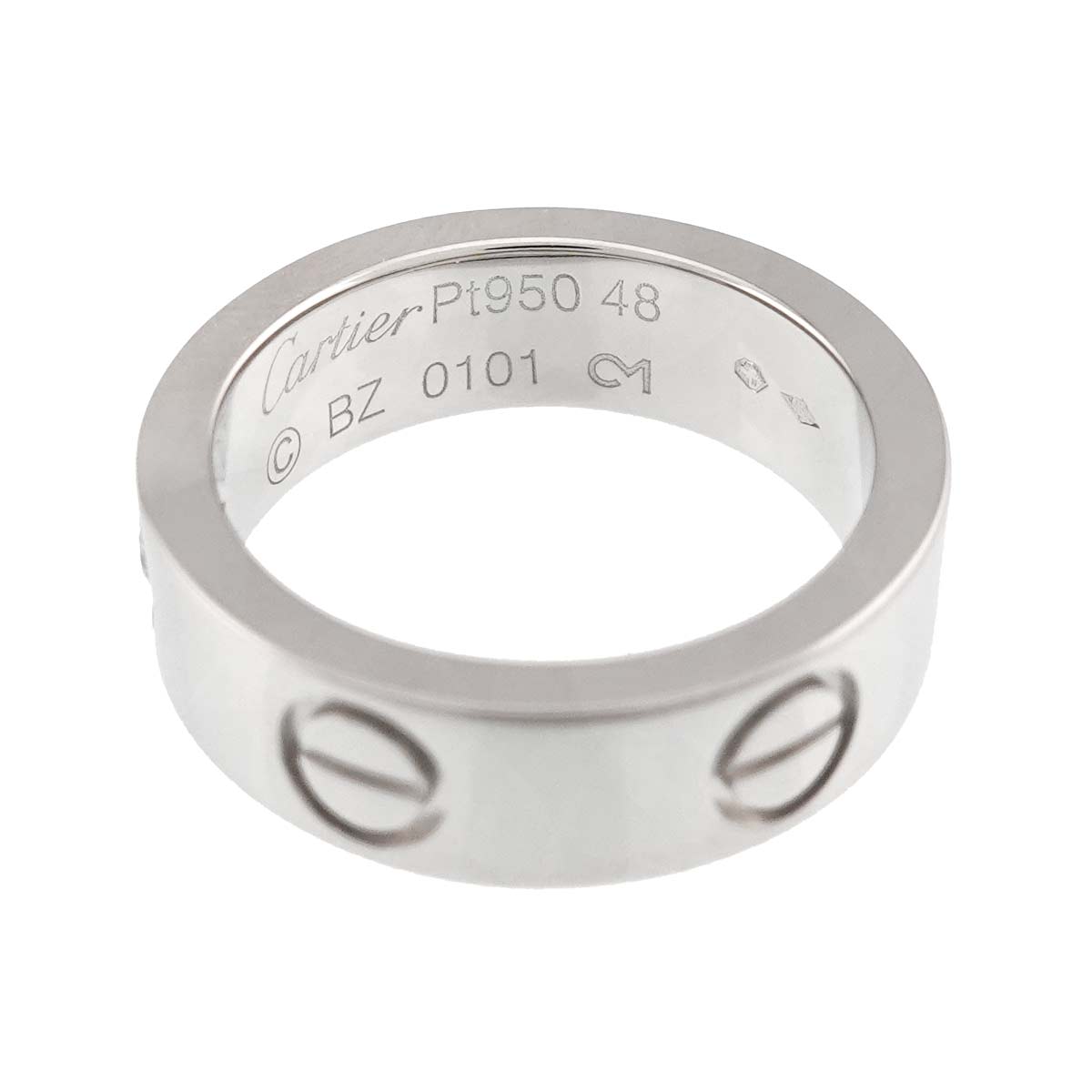 Love Ring Diamond 1P Platinum size48 4-4.5(US)
