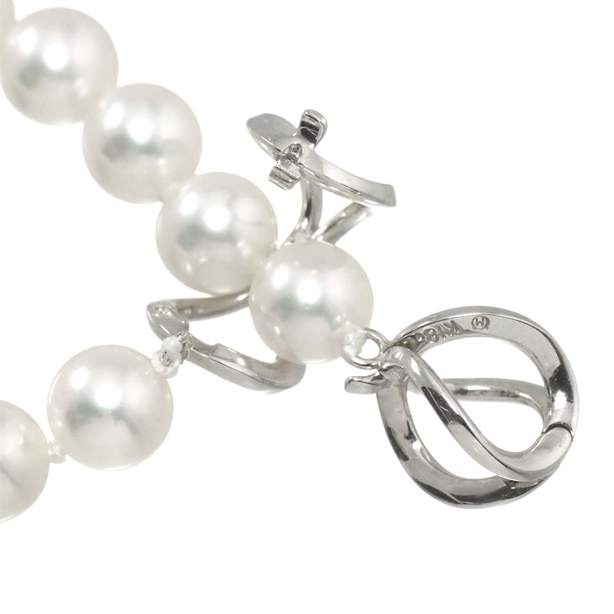 Akoya Pearl 5.8-5.6mm Long Necklace 18K WG 750