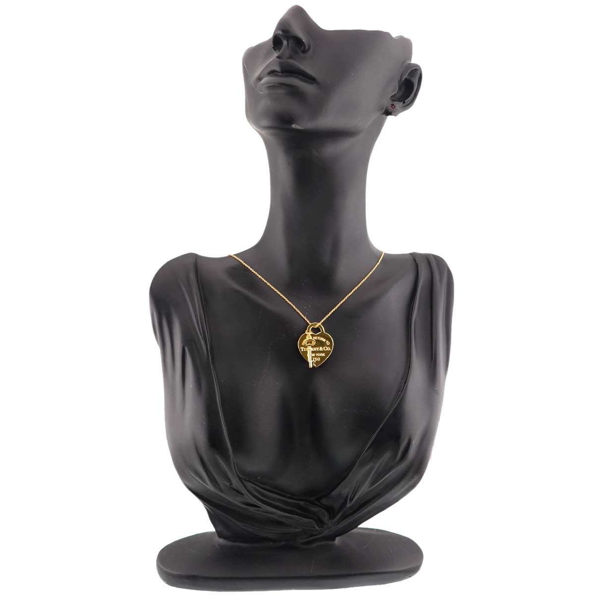 Return to Heart key Necklace 18K Yellow Gold 750