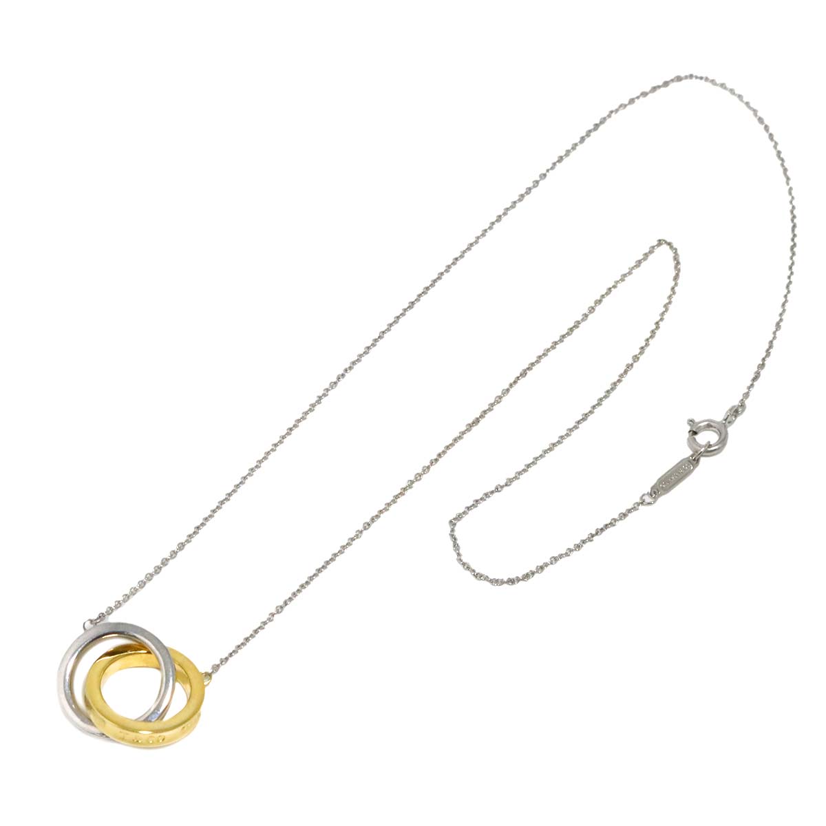 1837 Interlocking Necklace SV Silver 925 18K YG 750