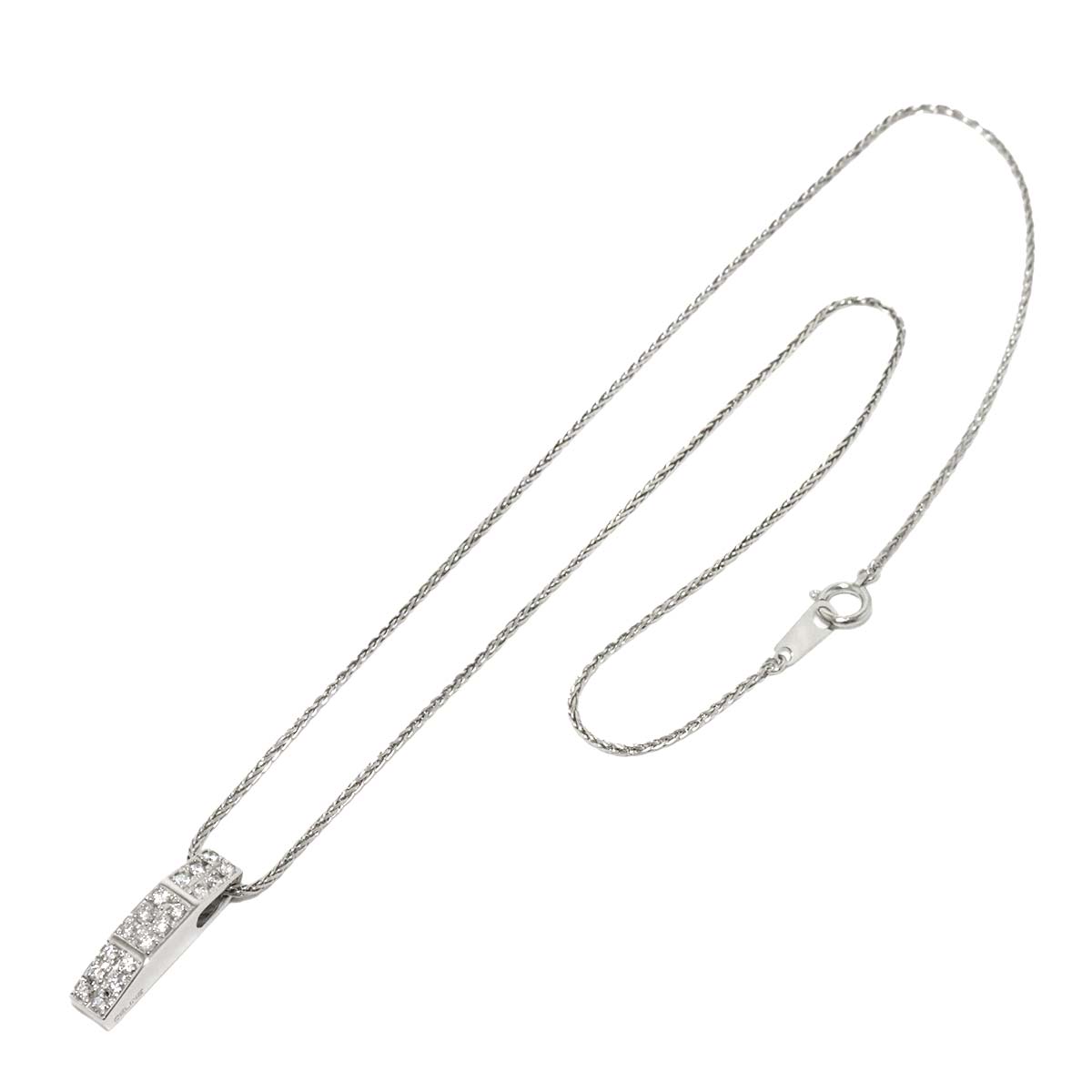 Diamond 0.35ct Ruby 0.02ct Necklace Platinum