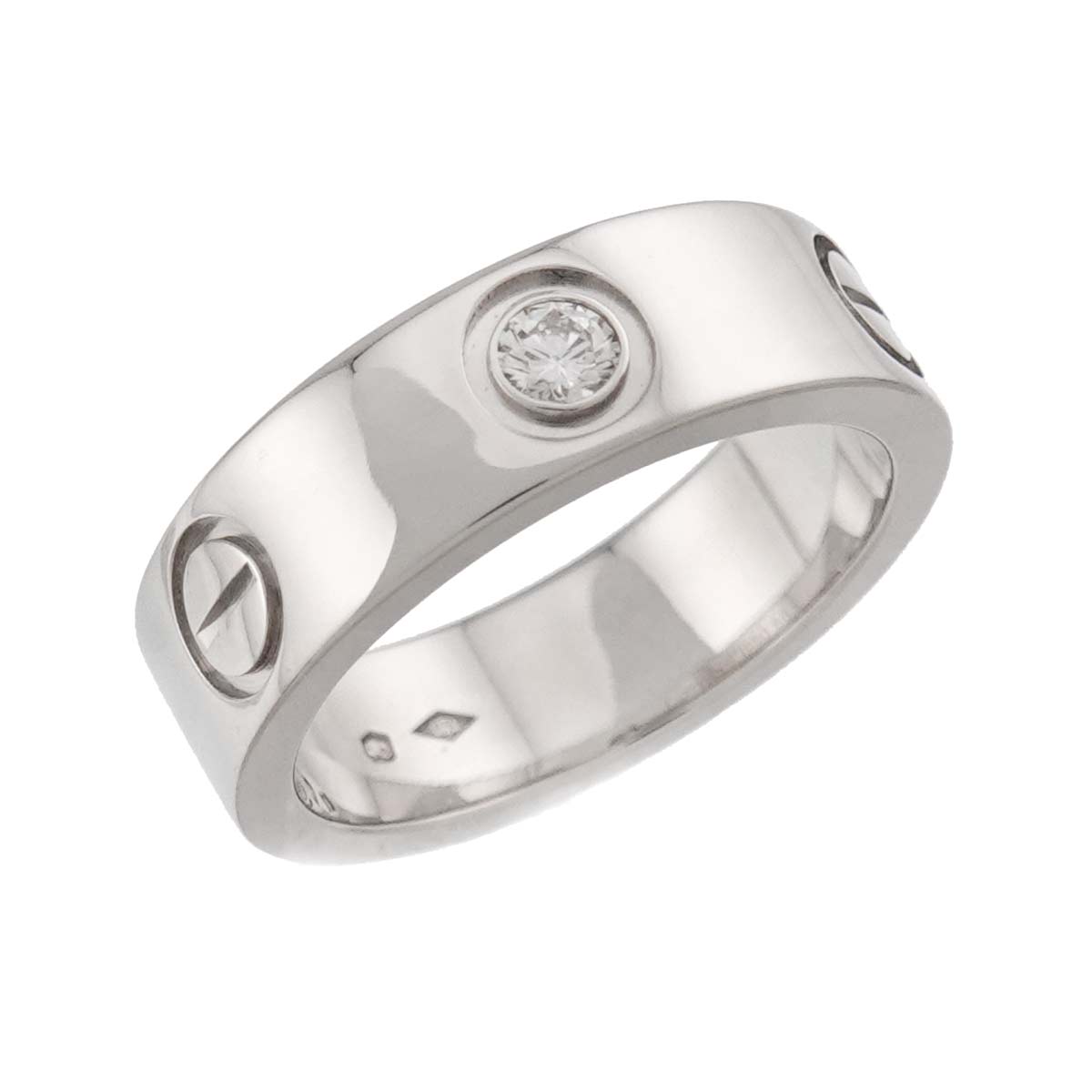 Love Ring Diamond 1P Platinum size50 4.75-5(US)
