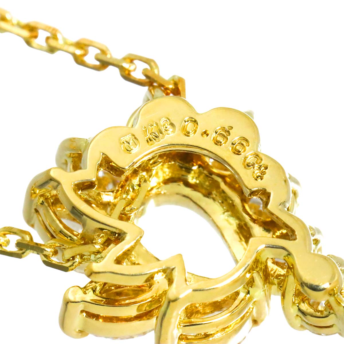 South Sea pearl 12.0mm Diamond 0.66ct Necklace 18K YG 750