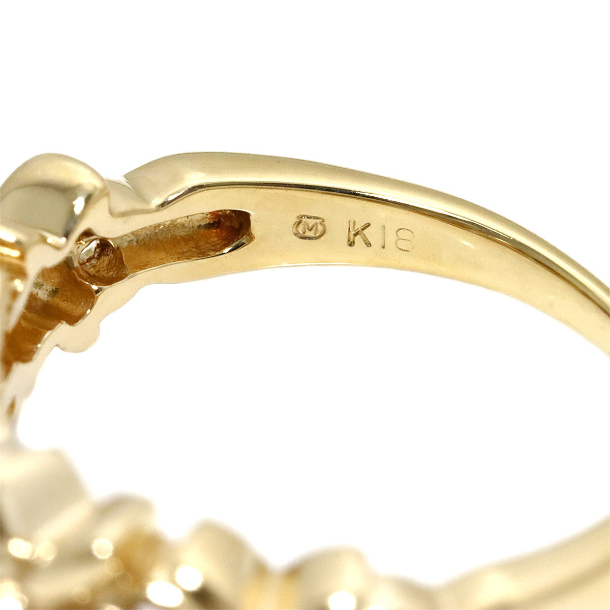 Akoya Pearl 6.4mm Ring 18K YG 750 size4.5(US)
