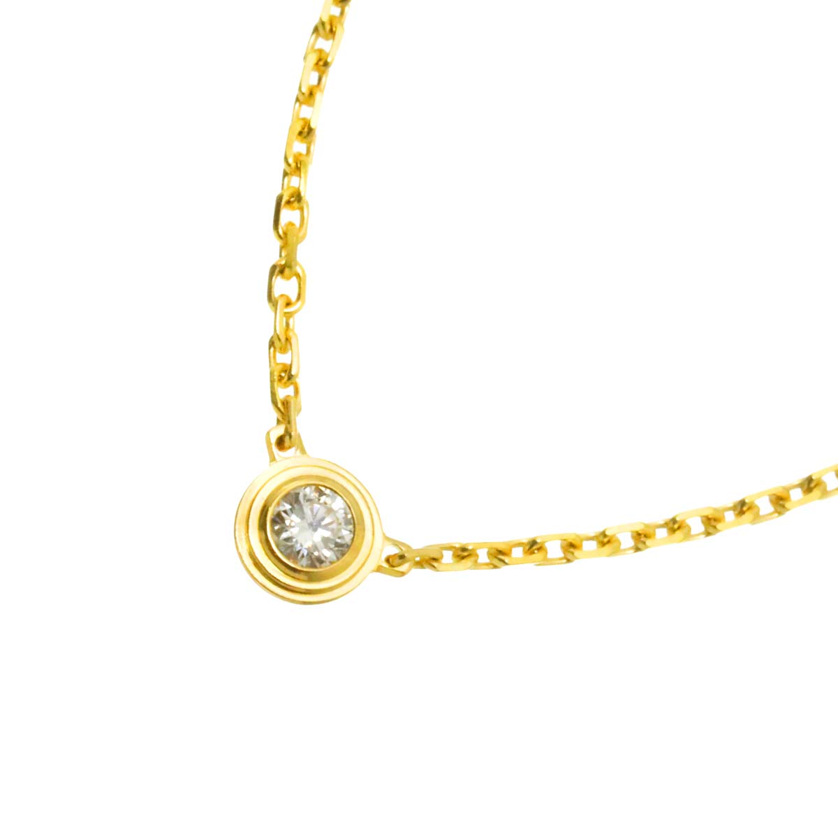d Amour Diamond Necklace XS 18K Yellow Gold 750