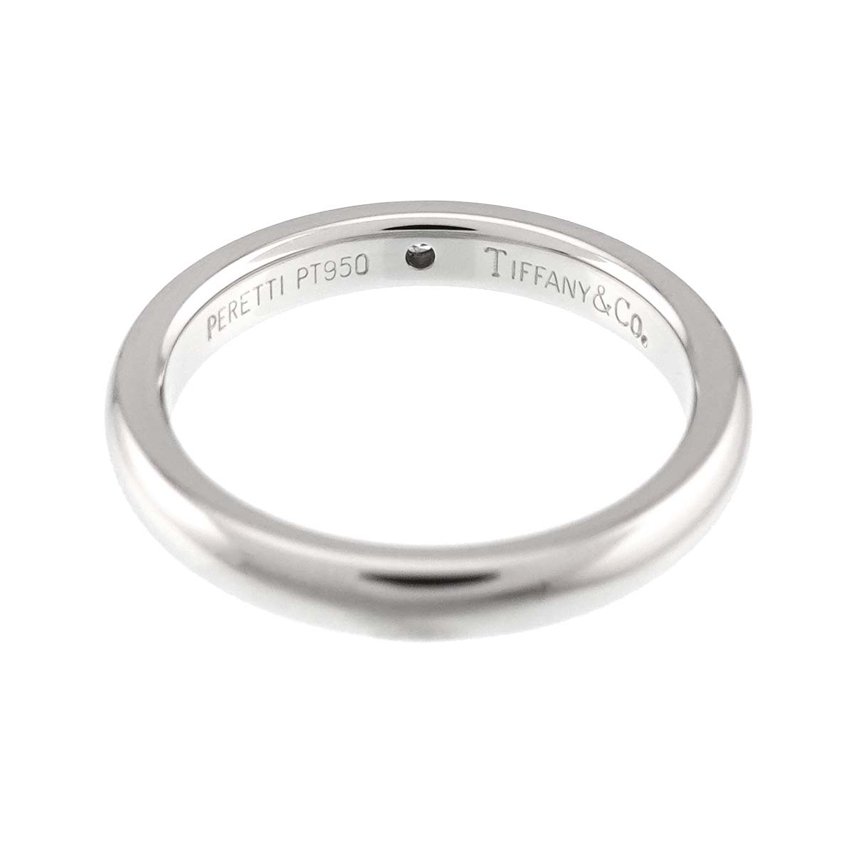 Stacking Band Ring Diamond 1P Platinum Size4-4.5(US)
