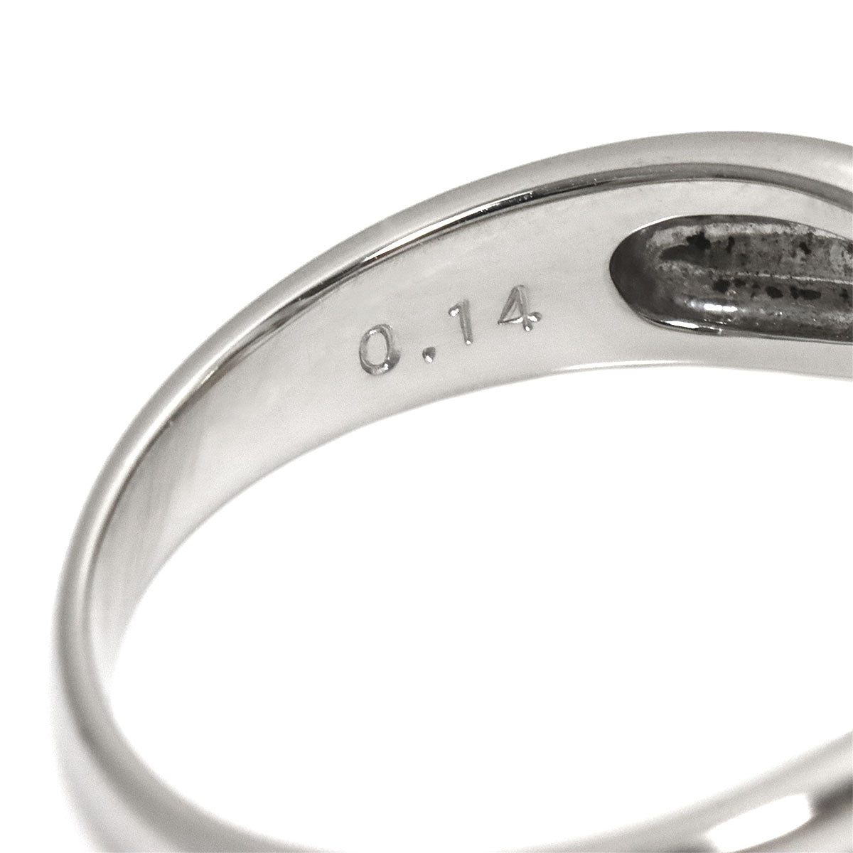 Akoya Pearl 8.2mm Diamond 0.14ct Ring Pt size5.75-6(US)