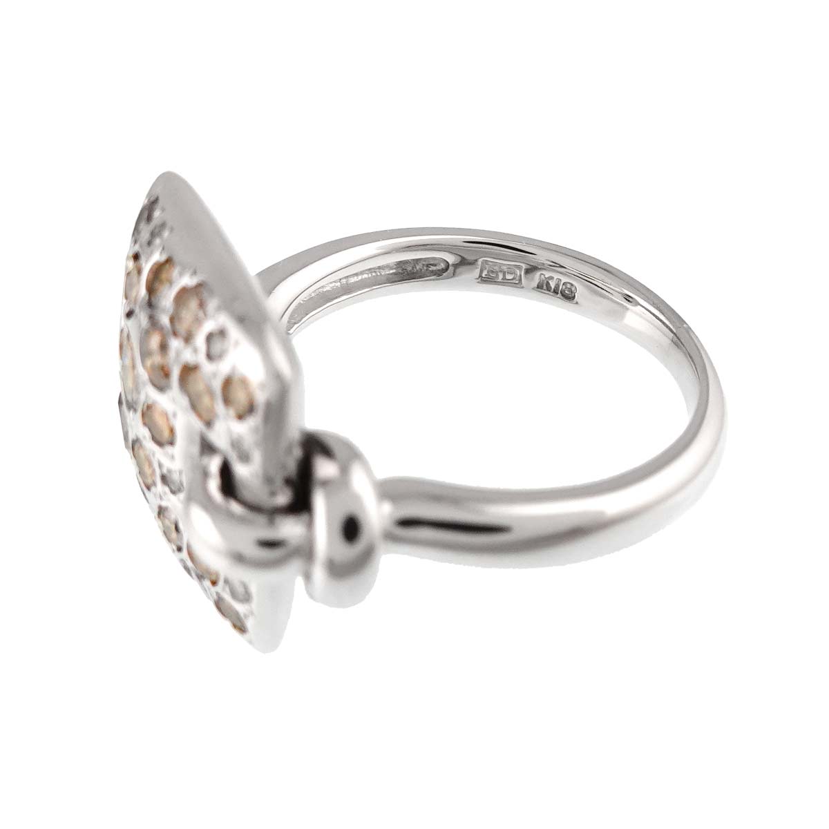 Diamond 1.00ct Ring 18K White Gold size5.5-5.75(US)