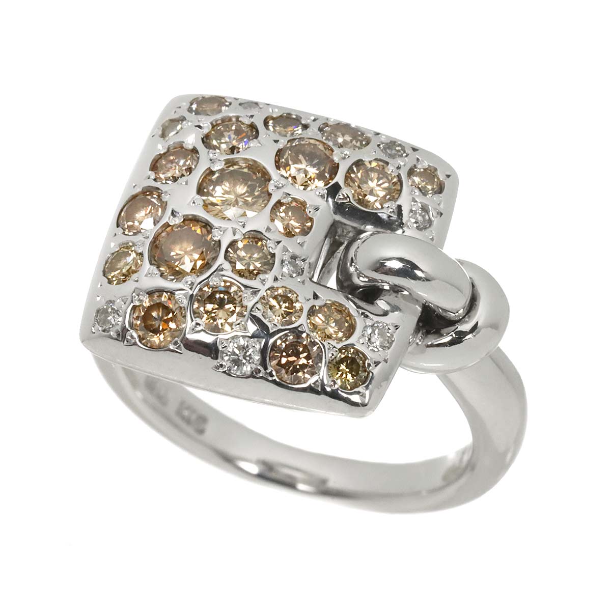 Diamond 1.00ct Ring 18K White Gold size5.5-5.75(US)