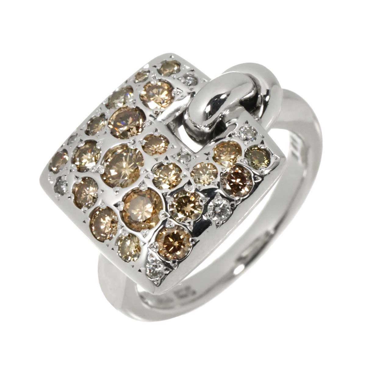 Diamond 1.00ct Ring 18K White Gold size5.5-5.75(US)