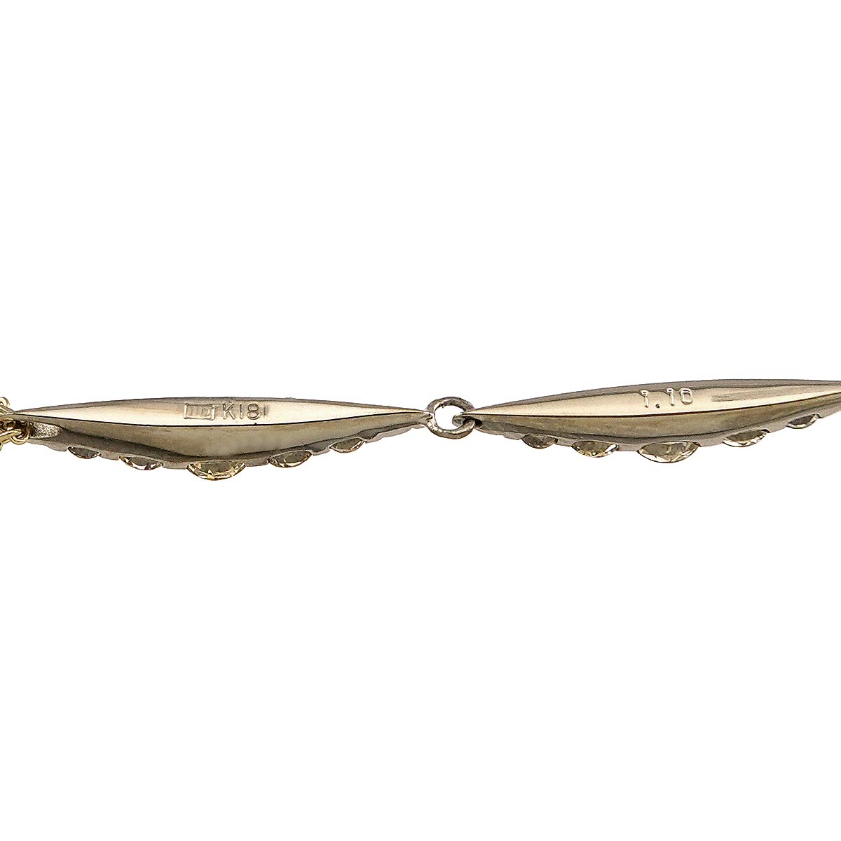 BrownDiamond 1.10ct Necklace 18K Brown Gold 750