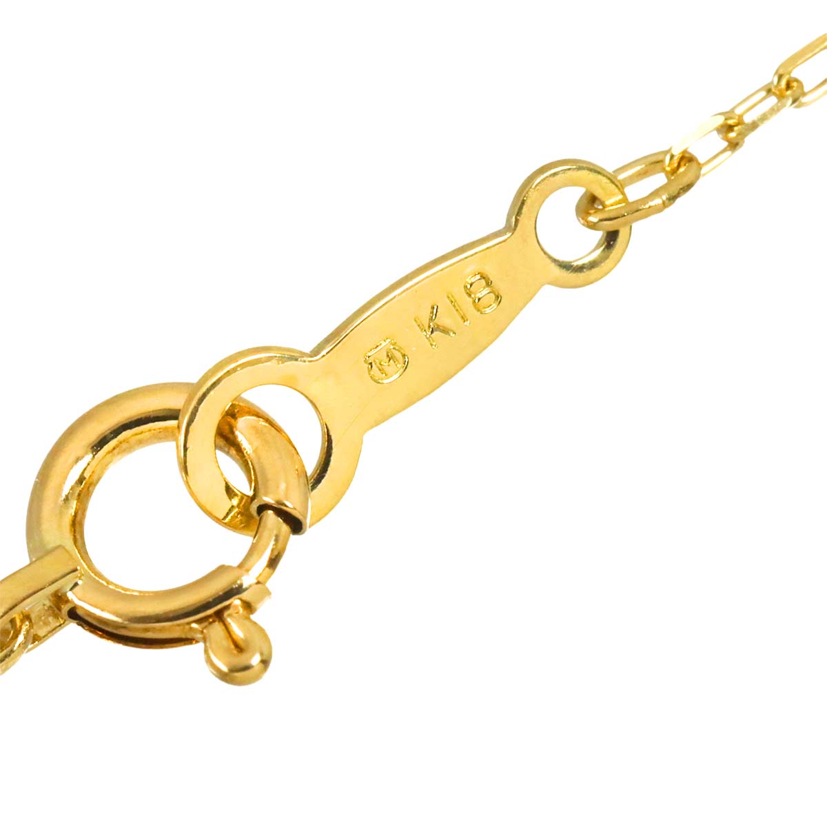 Akoya Pearl 7.3mm Diamond Necklace 18K Yellow Gold 750