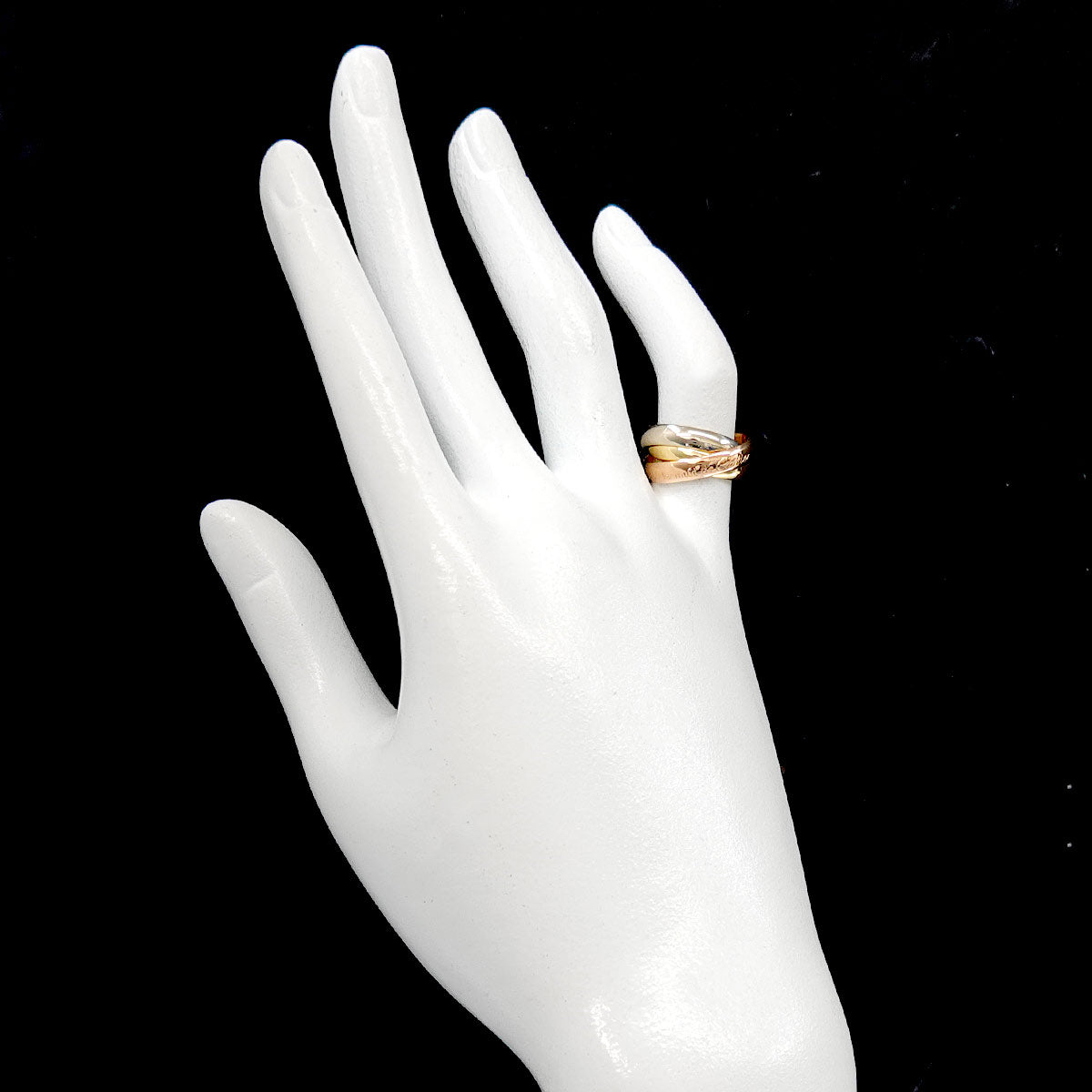 Trinity MM Ring 18K YG WG PG 750 Size47 4(US)