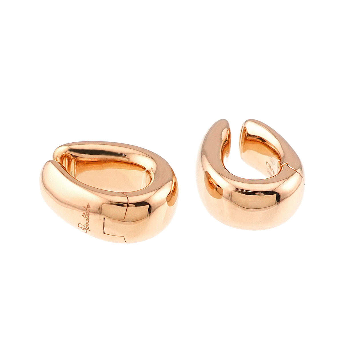 Iconica Earrings Clip-on 18K K18 Pink Gold 750
