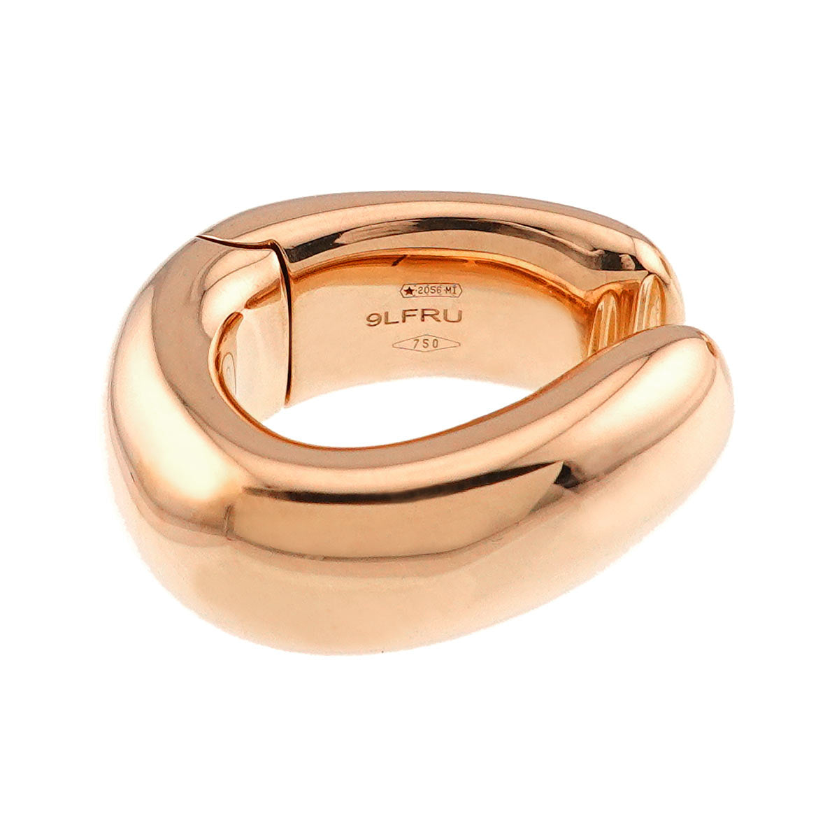 Iconica Earrings Clip-on 18K K18 Pink Gold 750