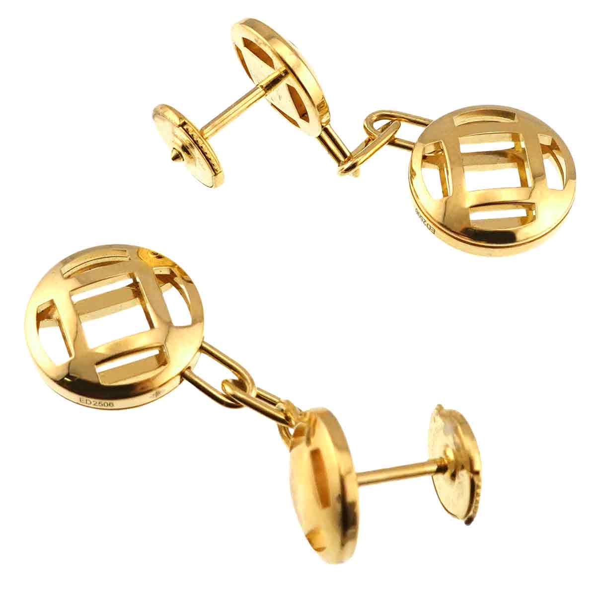 Pasha Earrings Pierced 18K YG 750