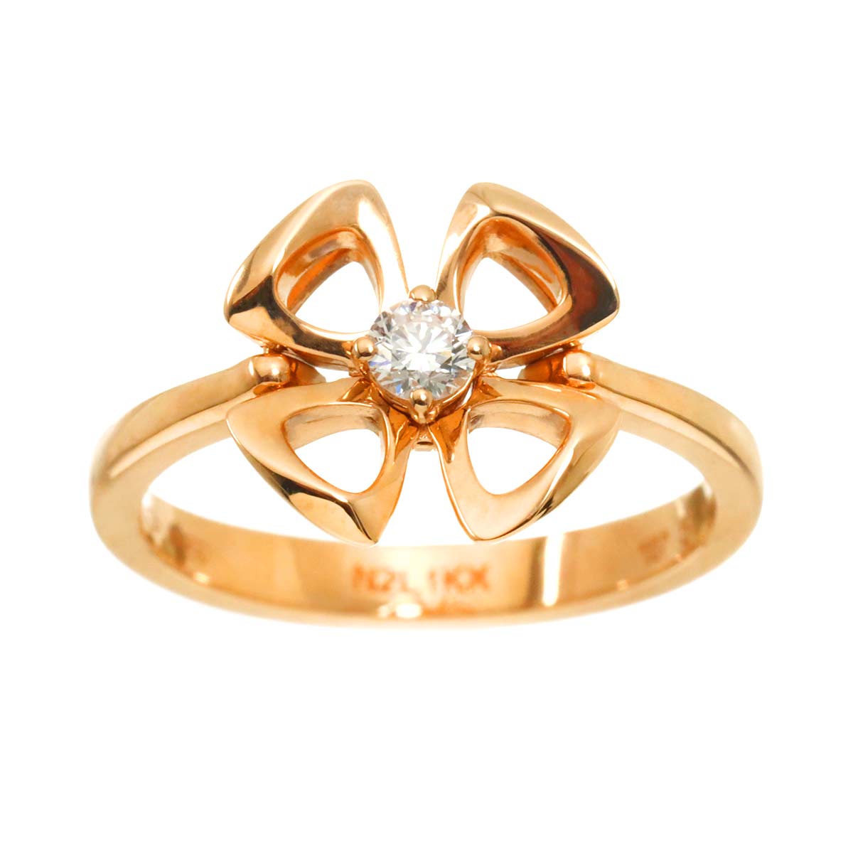 Fiorever Diamond Ring 18K PG 750 size51 5.5-5.75(US)