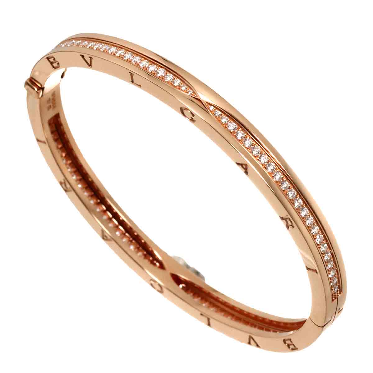 B-zero1 Classic Diamond Bangle Bracelet 18K PG 750 size M