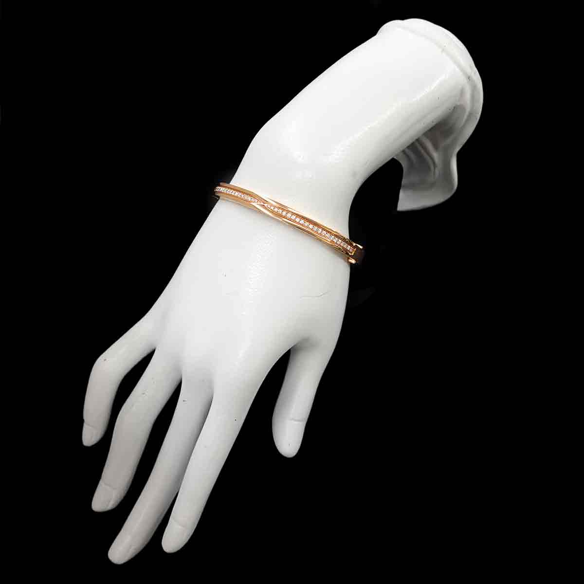 B-zero1 Classic Diamond Bangle Bracelet 18K PG 750 size M