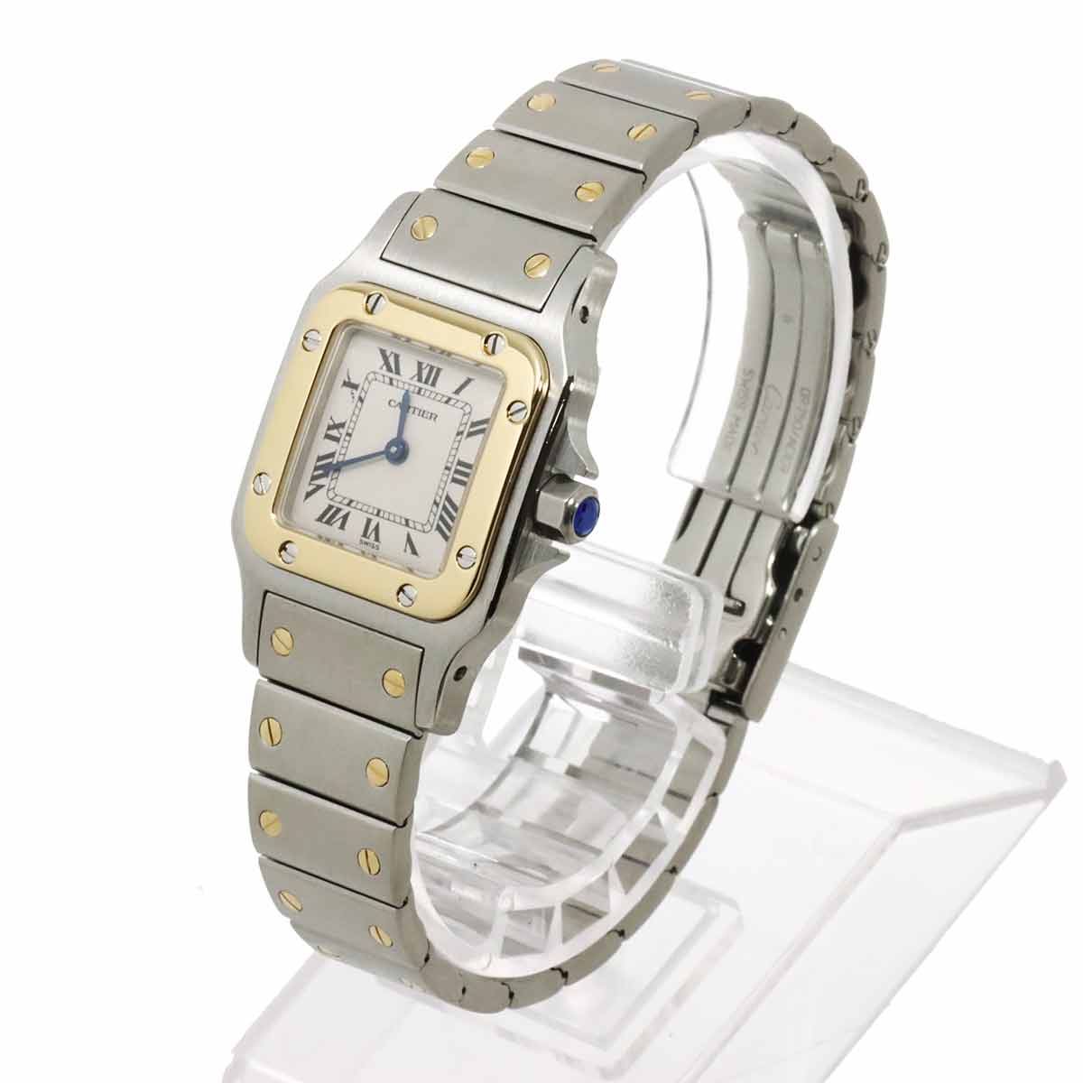 Santos Galbee W20012C4 750 YG Cream Dial Ladies Watch