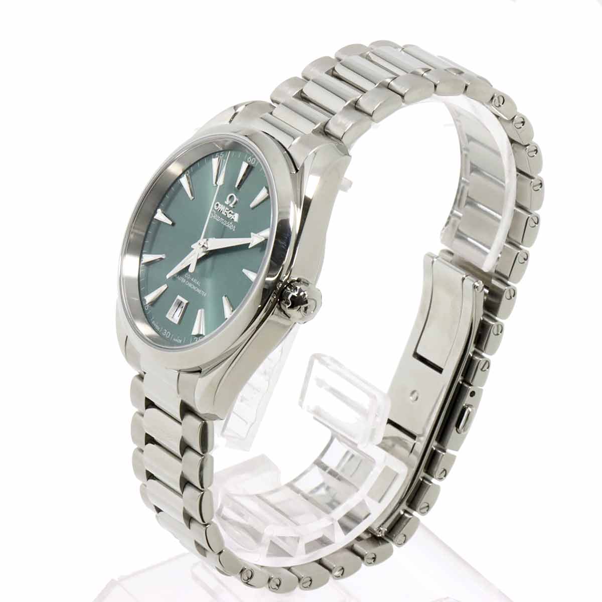 Seamaster 220 10 38 20 10 002 Automatic Green Dial Mens Watch
