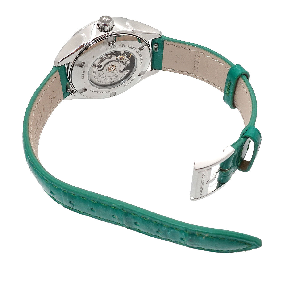 Jazzmaster Lady H322750 12P Diamond Automatic White Shell