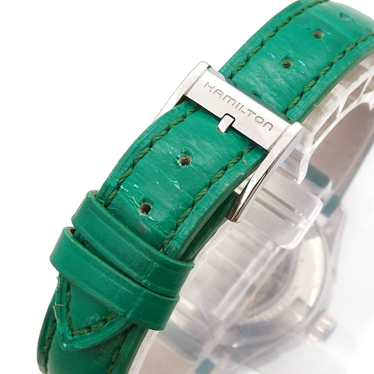 Jazzmaster Lady H322750 12P Diamond Automatic White Shell