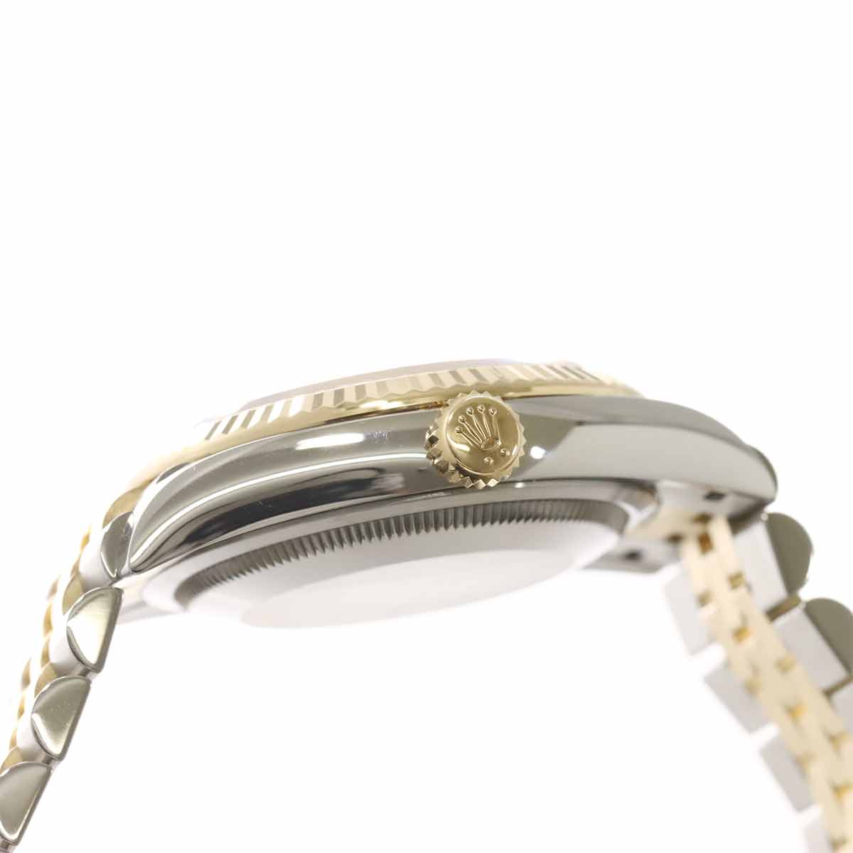 Datejust 126233 Serial Random Silver Dial Diamond K18YG Mens
