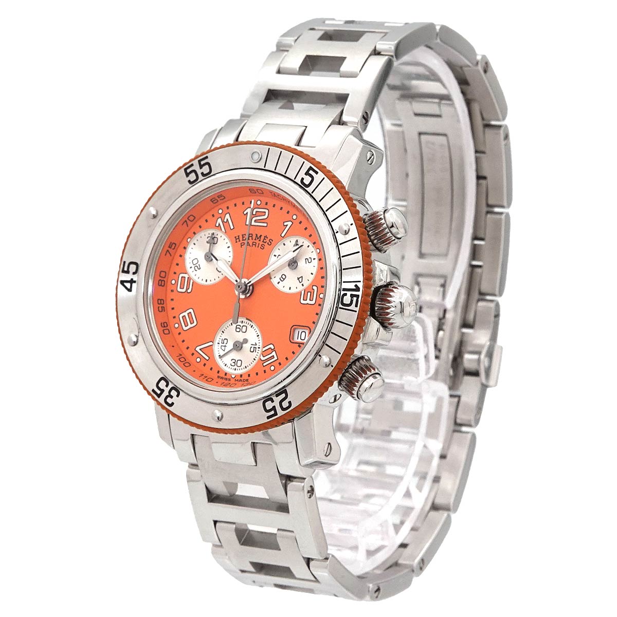 Clipper Diver CL2.316 Quartz Date Orange Dial Ladies Watch