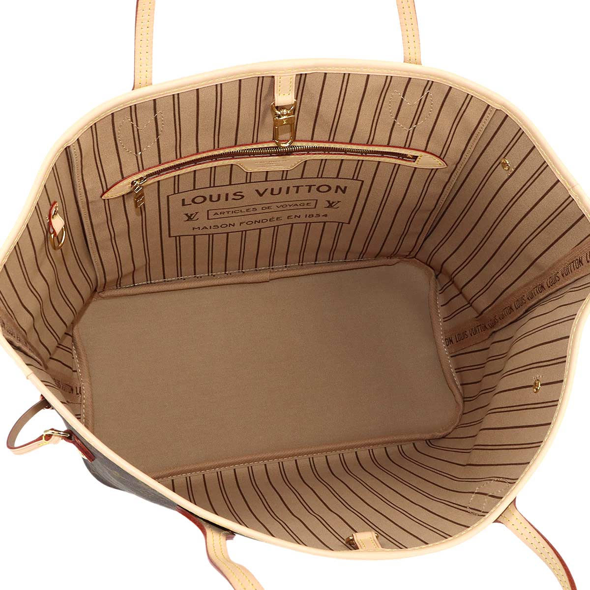 Monogram Neverfull MM Tote Bag Beige M46975 Purse