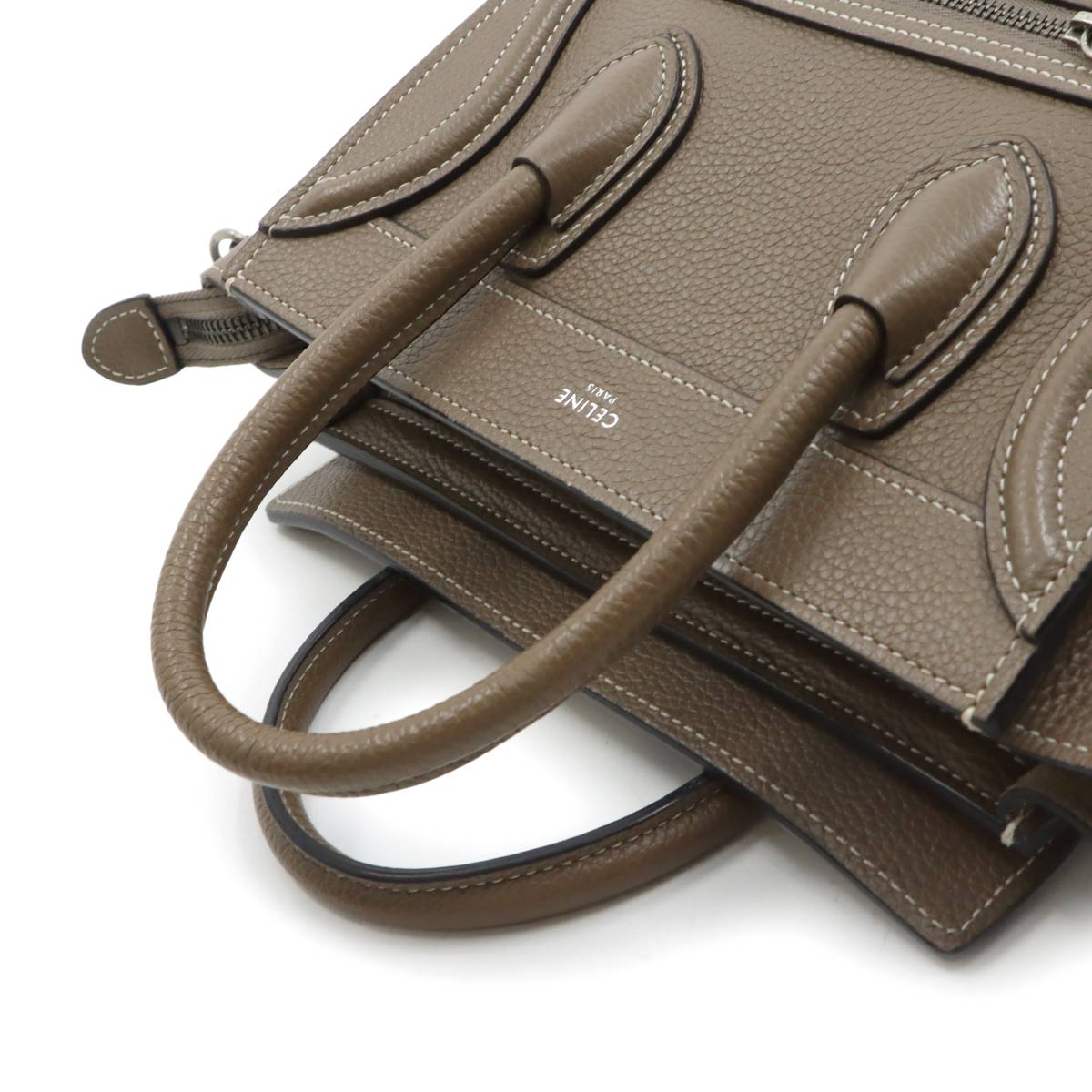 Luggage Nano Shopper Hand Shoulder Bag Leather Souris 168243