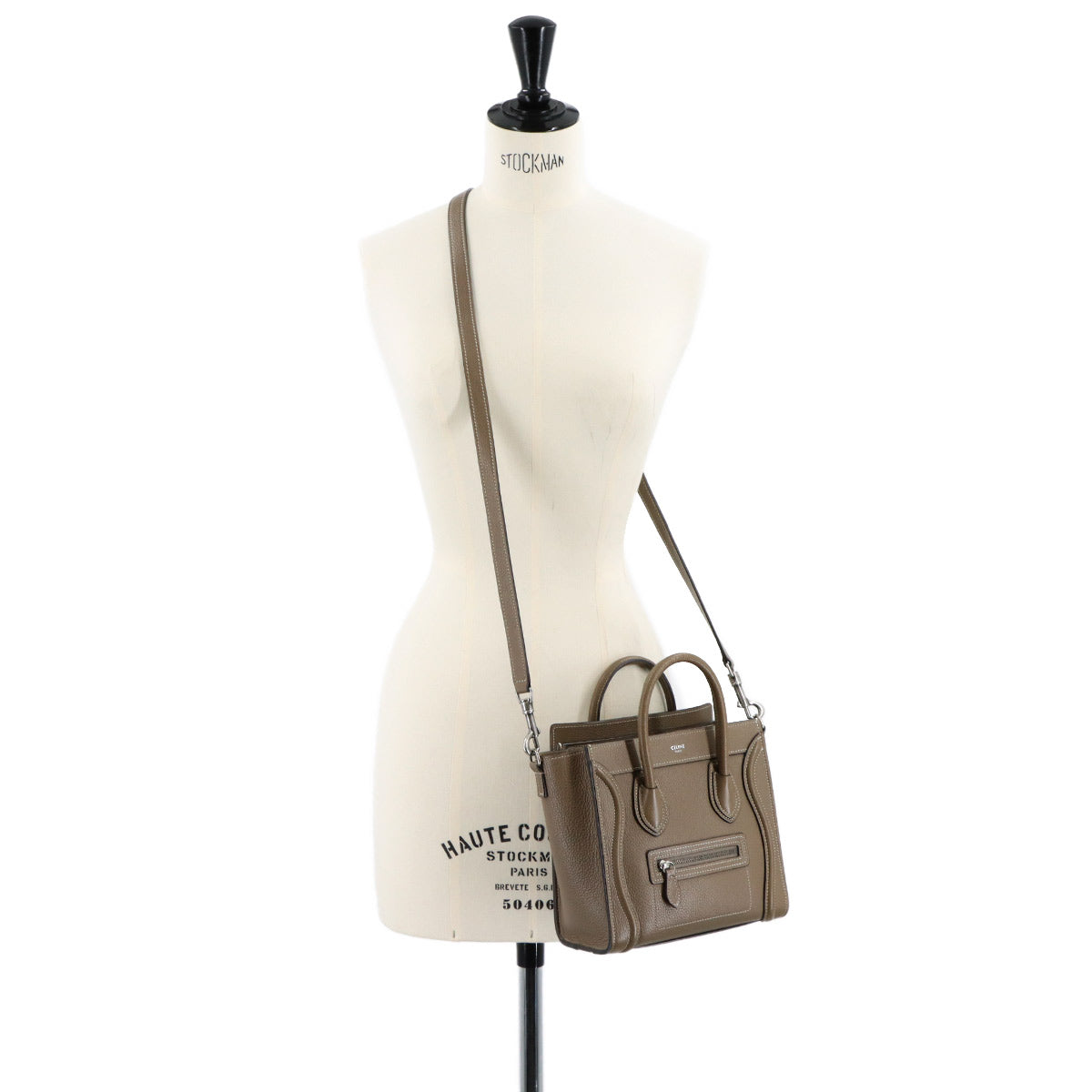Luggage Nano Shopper Hand Shoulder Bag Leather Souris 168243