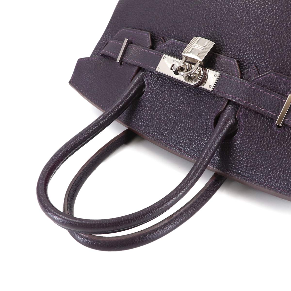 Birkin 30 Veau Togo Raisin Hand Bag Purple Purse