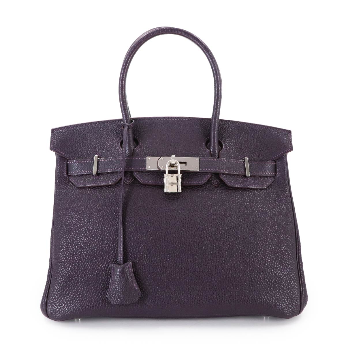 Birkin 30 Veau Togo Raisin Hand Bag Purple Purse