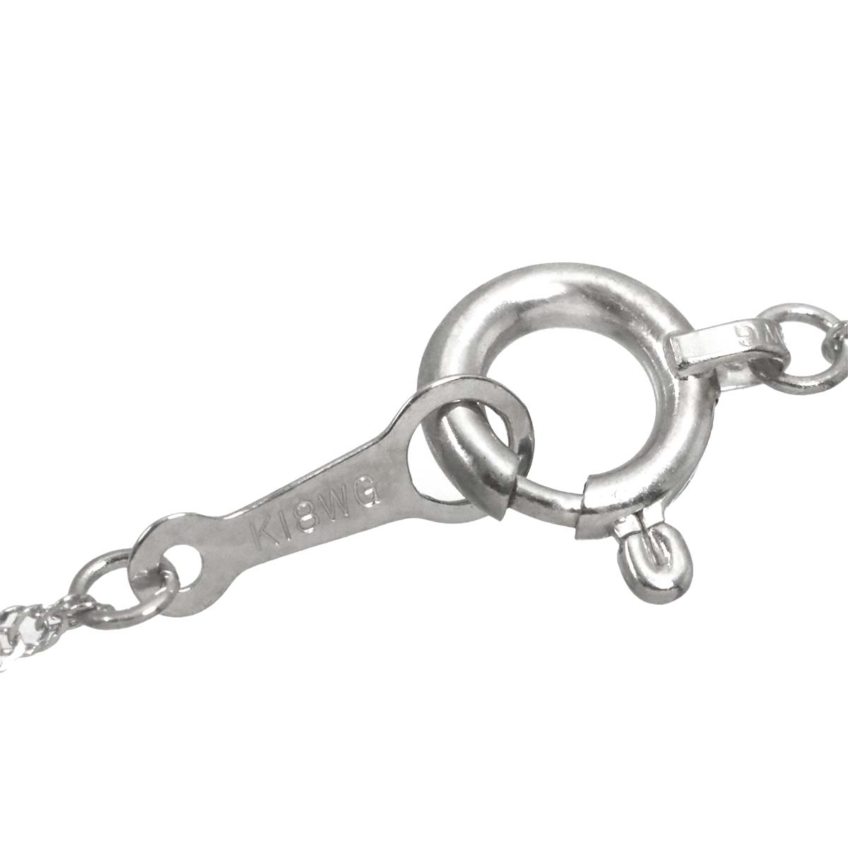 Diamond 1.00ct Necklace 18K WG White Gold 750