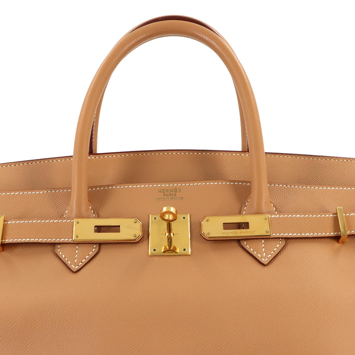 Birkin 40 Hand Bag Couchevel Epsom Natural Purse