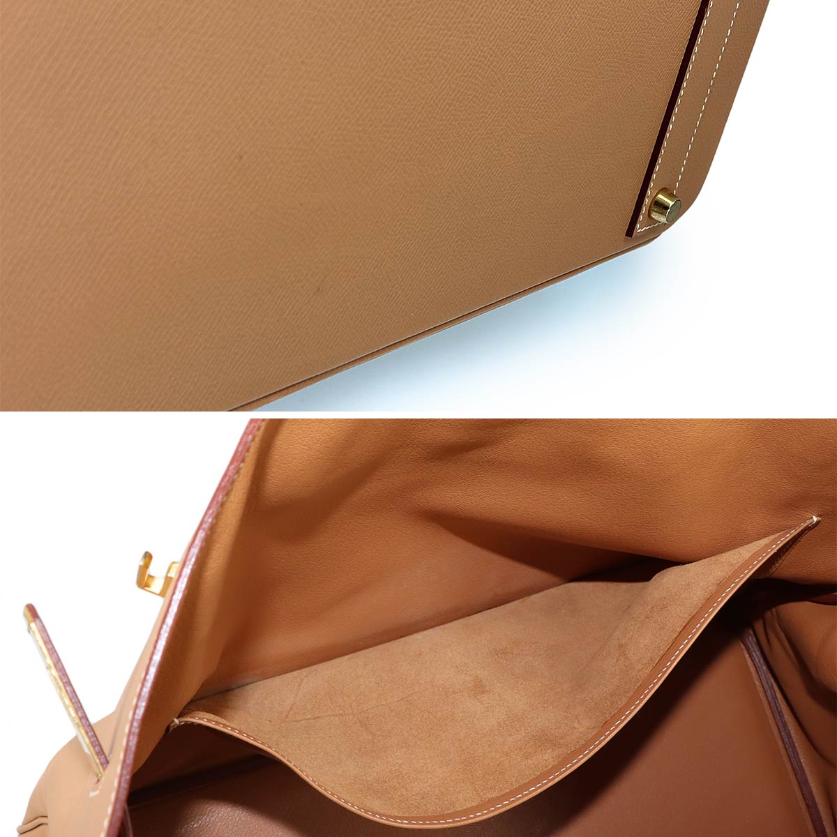 Birkin 40 Hand Bag Couchevel Epsom Natural Purse