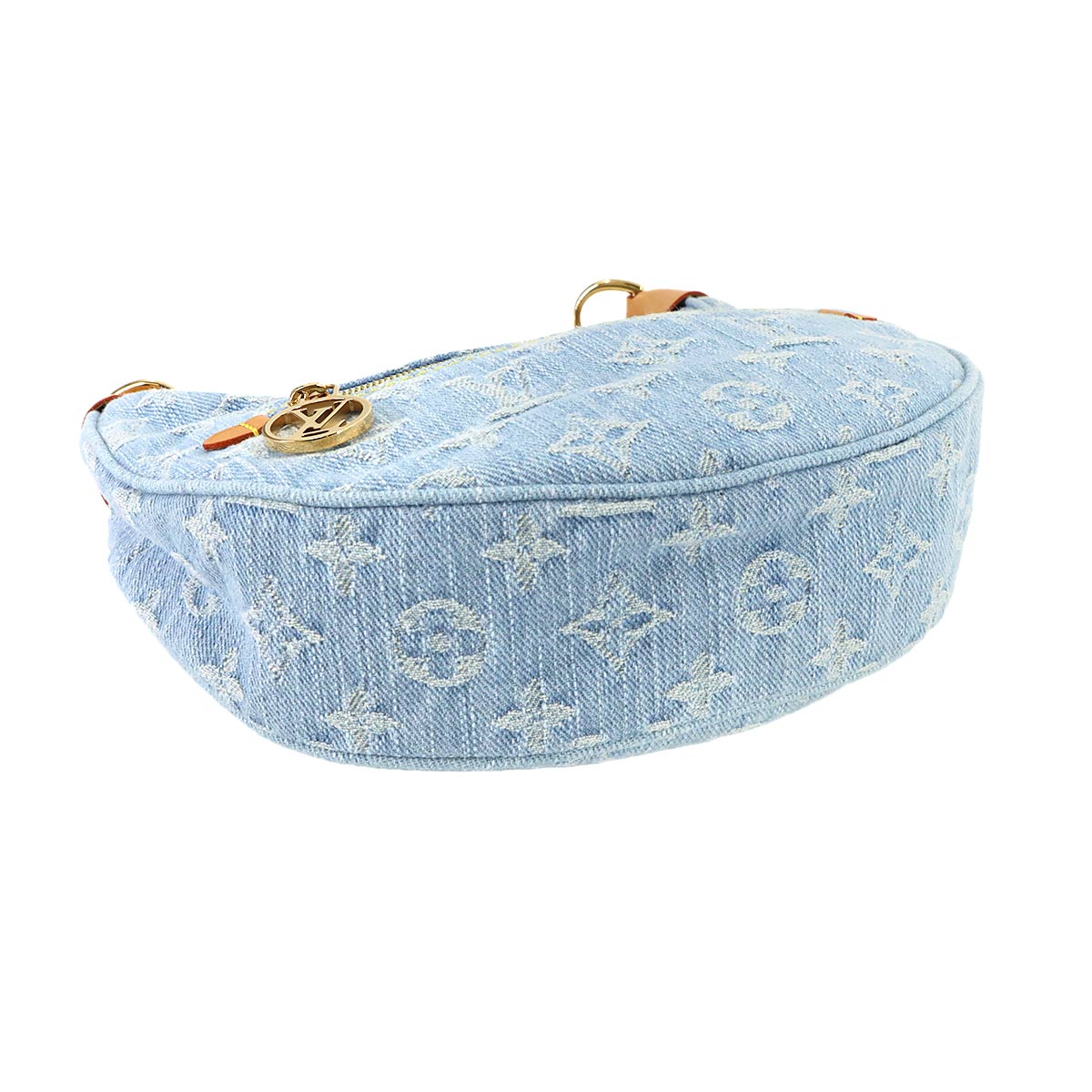 Monogram Denim Loop Hand Shoulder Bag Sky Blue M24846